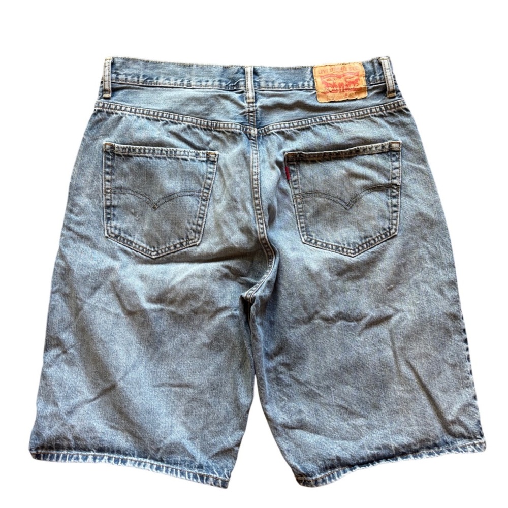 Vintage Levi's 569 Loose Fit Baggy Denim Jean Shorts Jorts - Picture 1 of 6